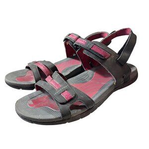 Merrell Women's Sandals Sport Sandals Size 9 Black & Maroon Adjustable Straps